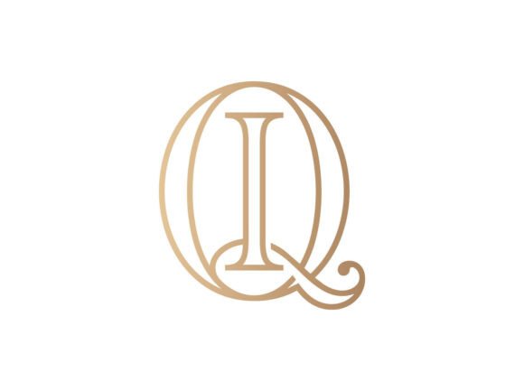 Refined QI Serif Monogram Logo