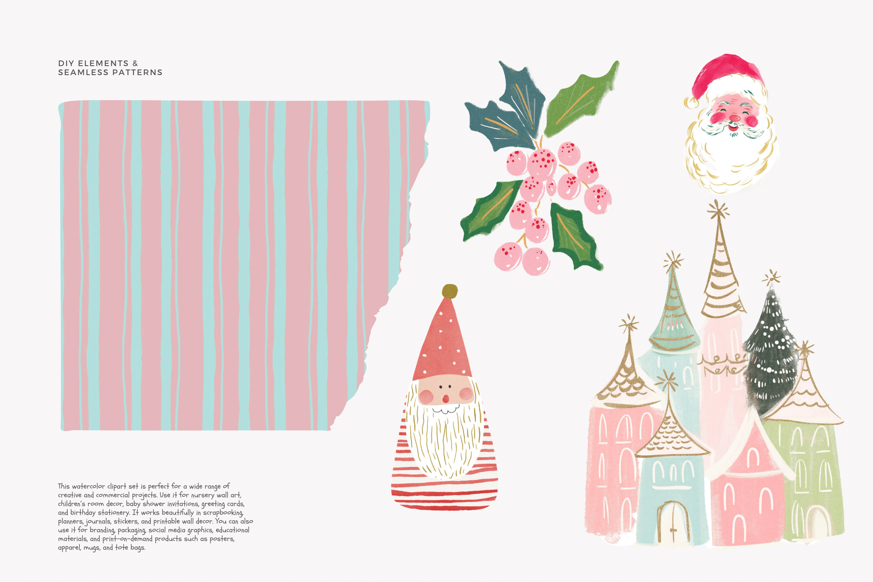 Scandinavian-inspired Christmas Clipart - photo 3