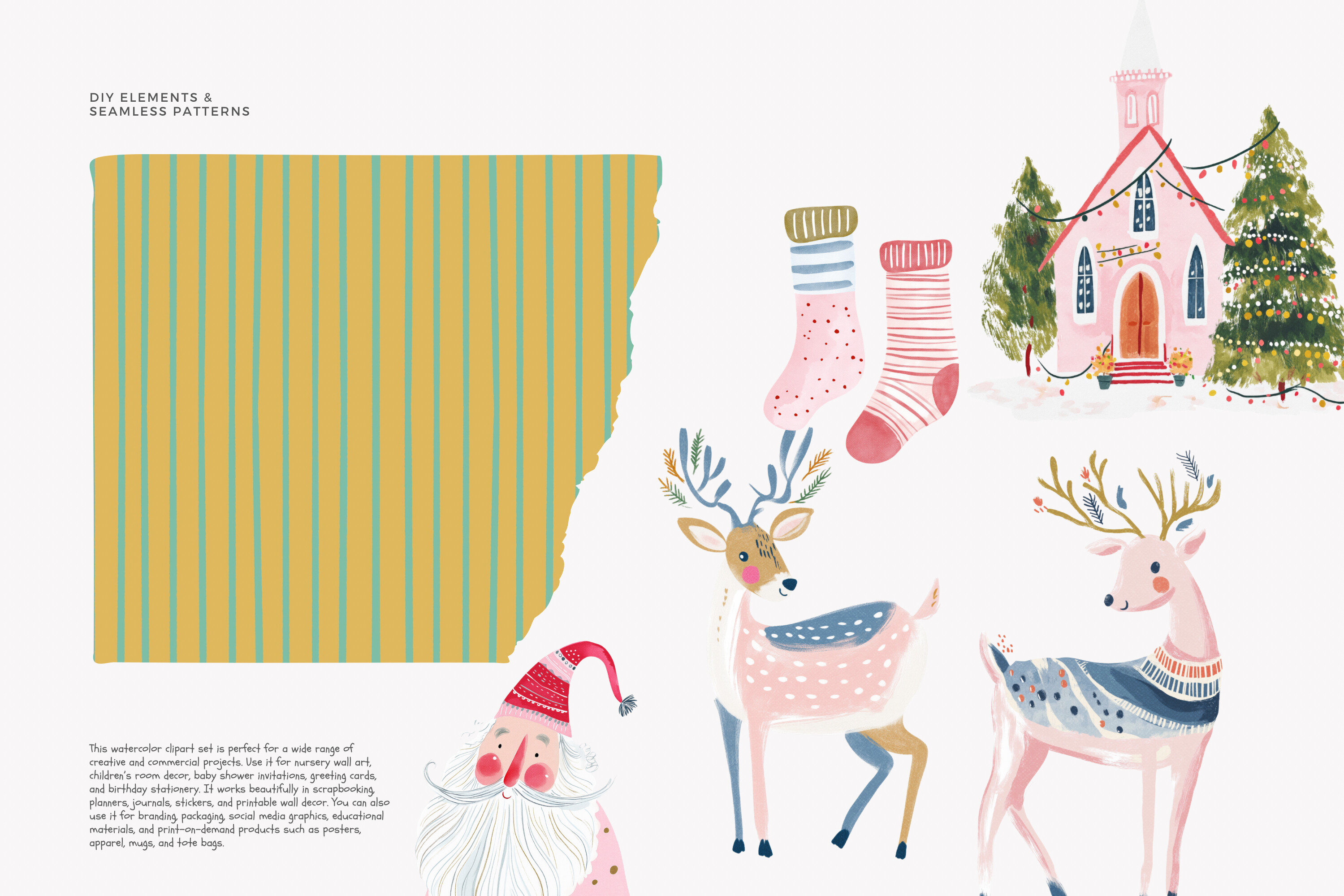 Scandinavian-inspired Christmas Clipart - photo 5
