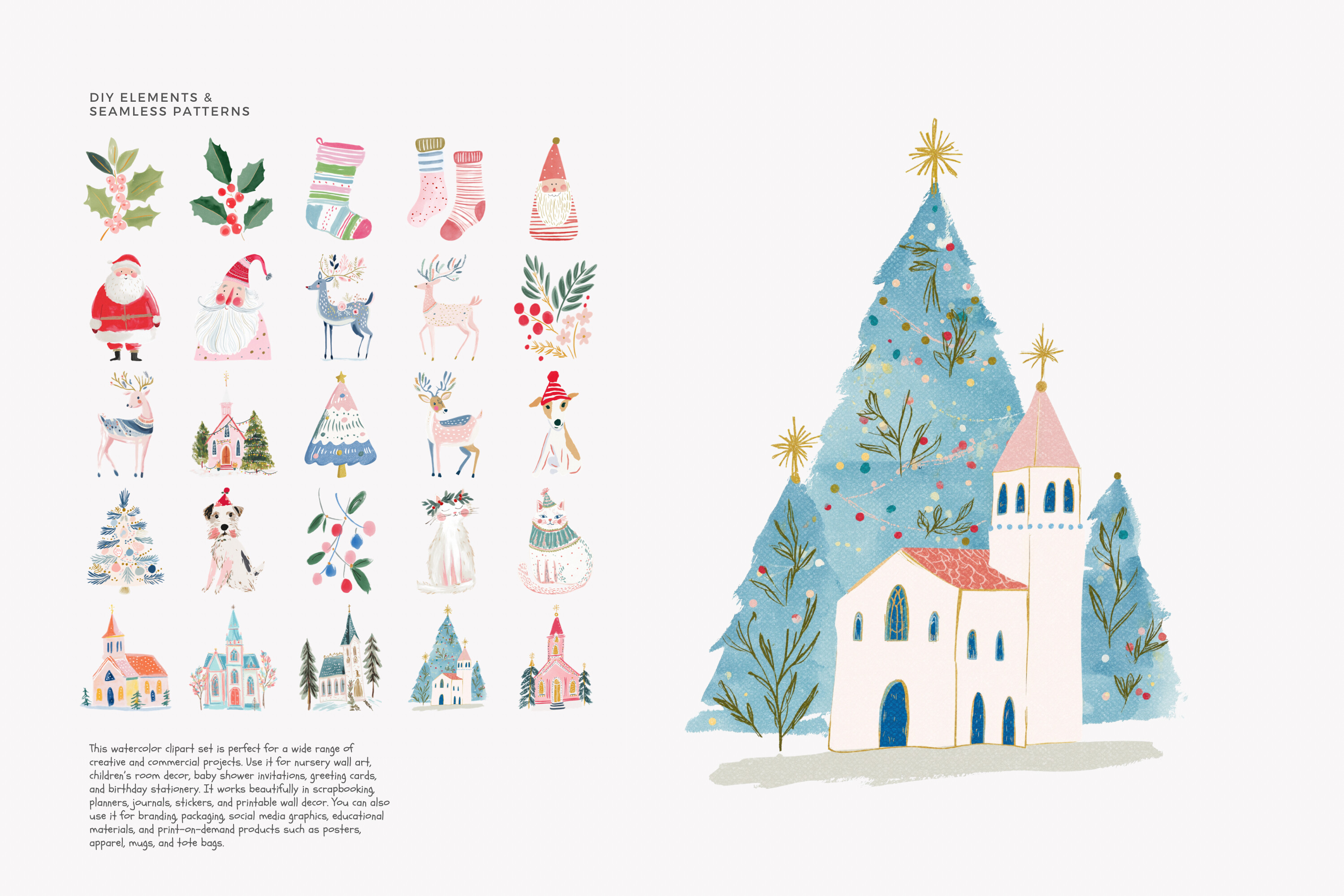 Scandinavian-inspired Christmas Clipart - photo 9