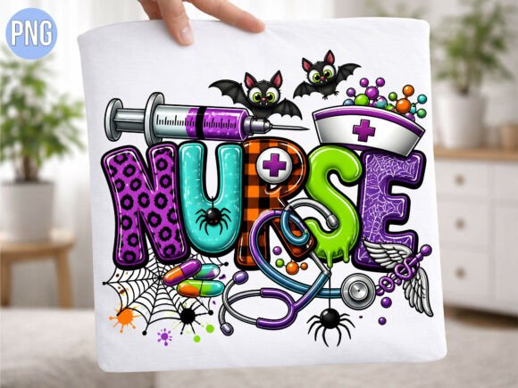 Spooky Medical Nurse Halloween PNG Shirt