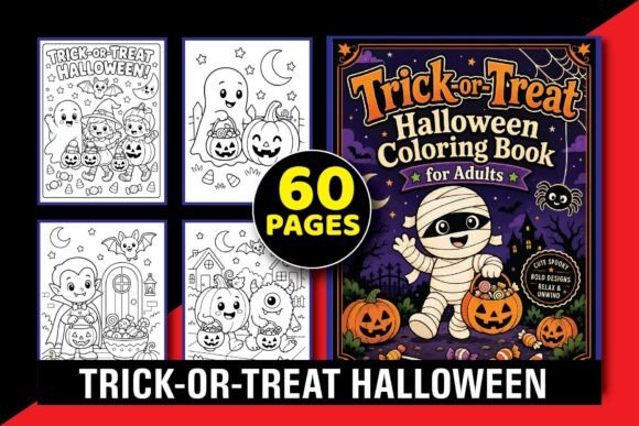 Trick-or-Treat Halloween Coloring Book