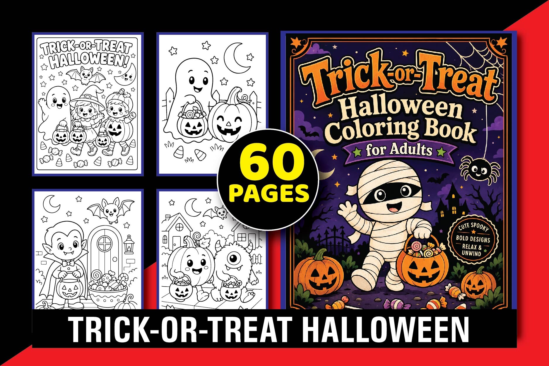 Trick-or-Treat Halloween Coloring Book