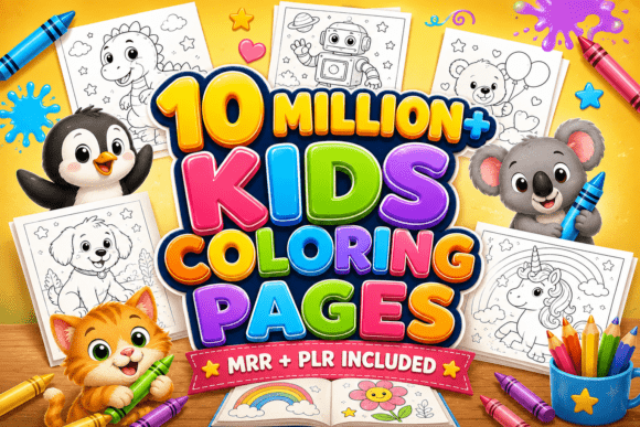 10 Million+ Coloring Pages Bundle | PLR MRR Rights Included - Image 2