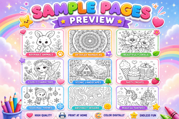 10 Million+ Coloring Pages Bundle | PLR MRR Rights Included - Image 6