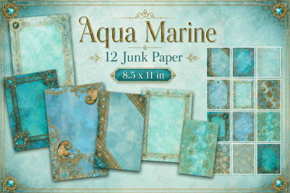 Aqua Marine Junk Journal