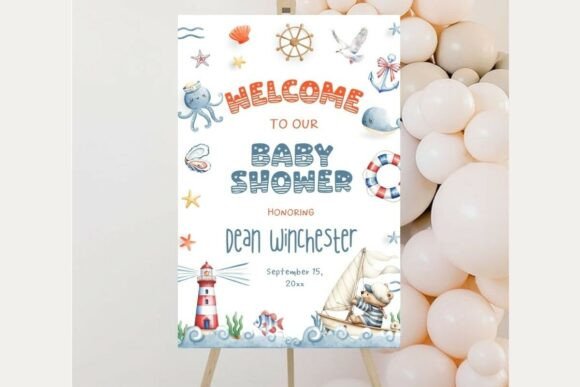 Baby Shower Welcome Sign Template 295