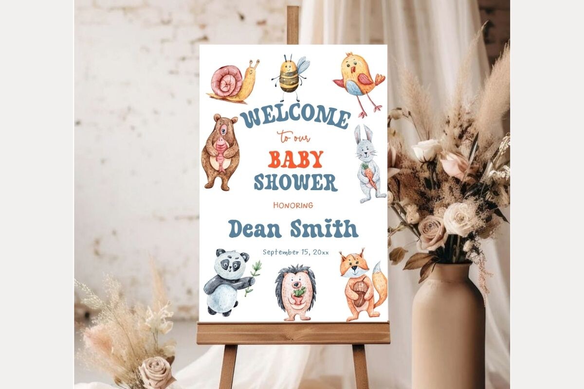 Baby Shower Welcome Sign Template 297