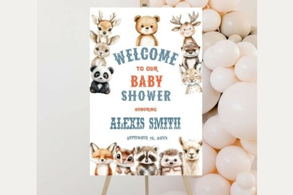 Baby Shower Welcome Sign Template 298