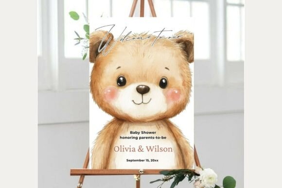 Baby Shower Welcome Sign Template 299