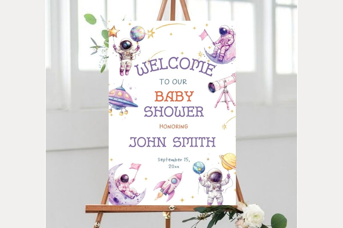 Baby Shower Welcome Sign Template 300