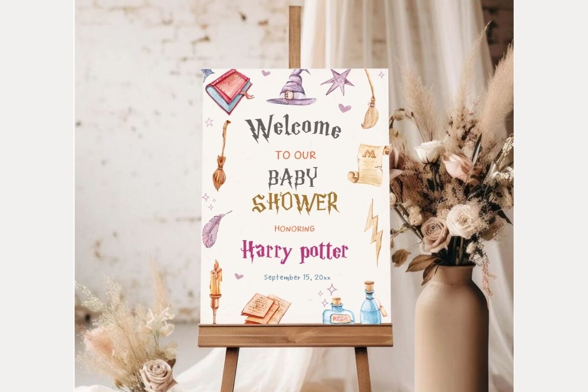 Baby Shower Welcome Sign Template 302