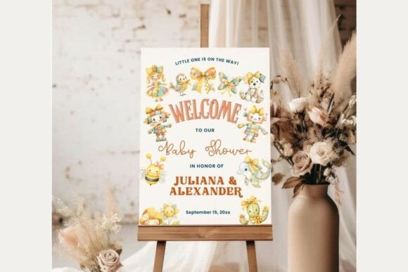 Baby Shower Welcome Sign Template 304