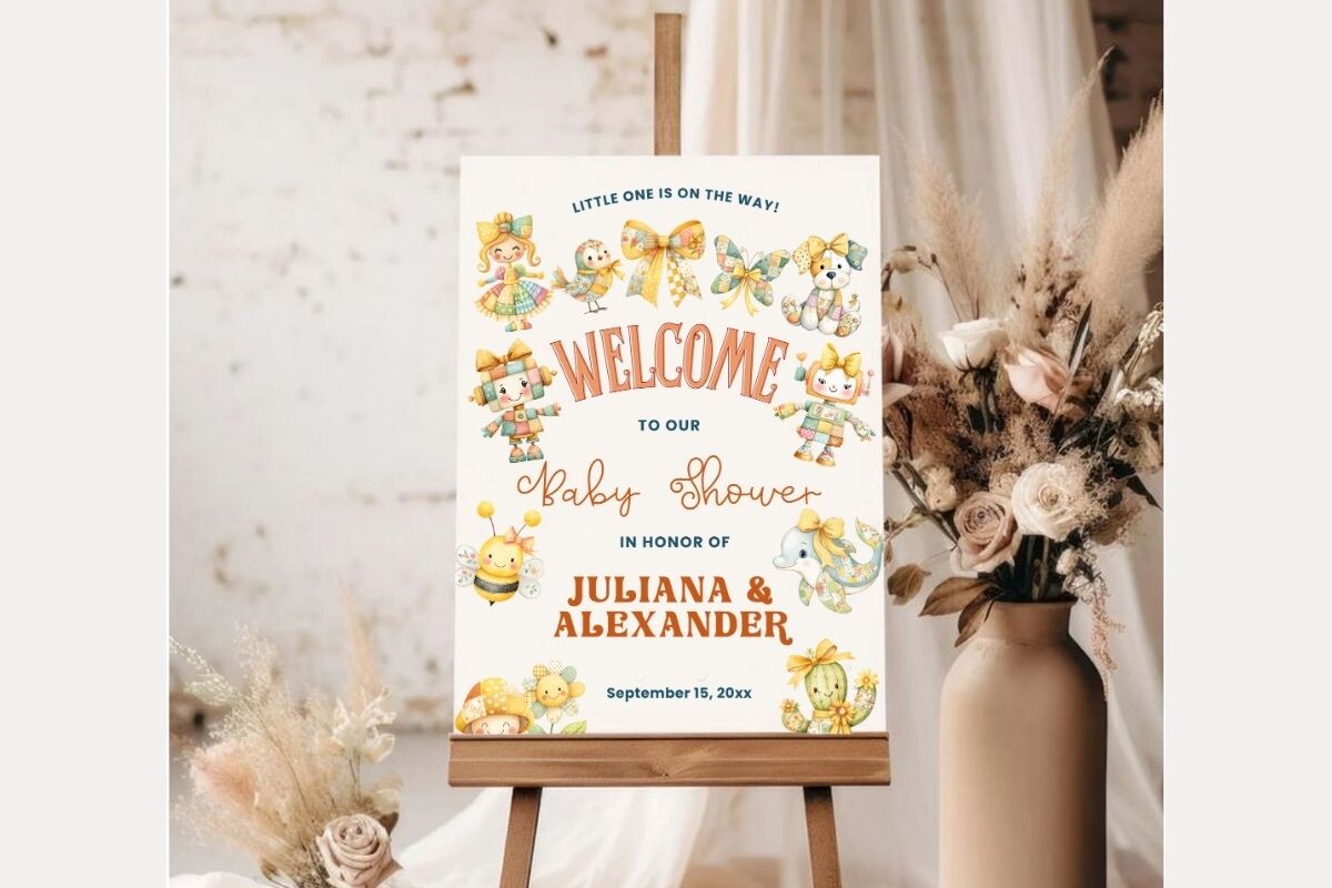 Baby Shower Welcome Sign Template 304