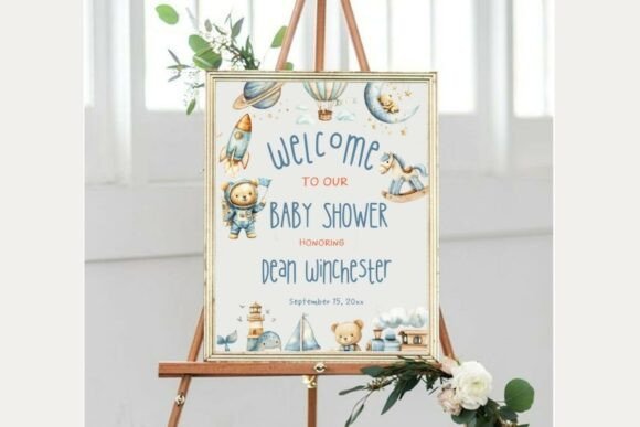 Baby Shower Welcome Sign Template 305