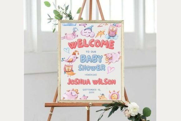 Baby Shower Welcome Sign Template 308