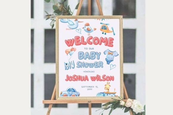 Baby Shower Welcome Sign Template 309
