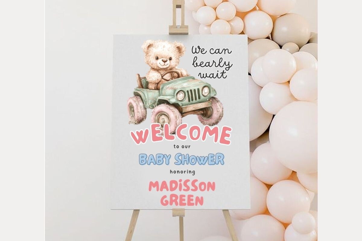 Baby Shower Welcome Sign Template 312