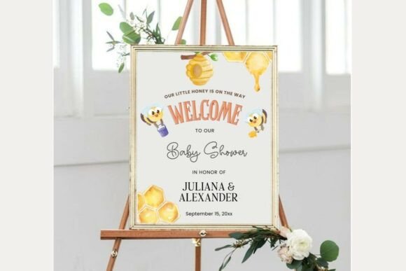 Baby Shower Welcome Sign Template 313