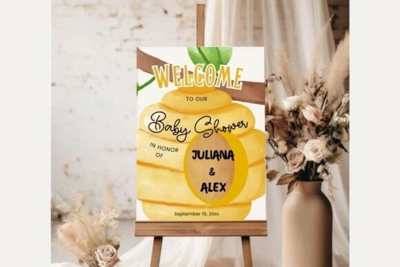 Baby Shower Welcome Sign Template 315