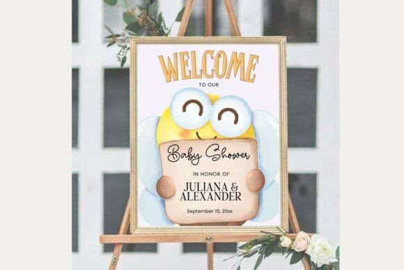 Baby Shower Welcome Sign Template 317