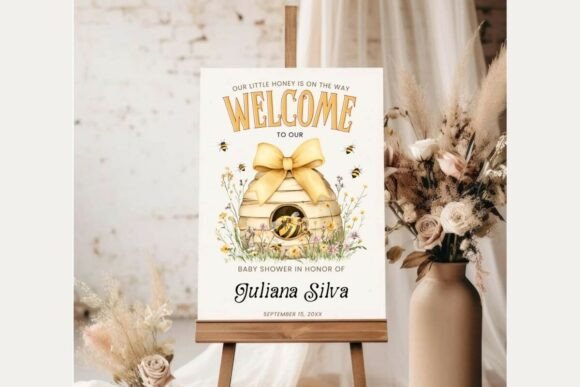 Baby Shower Welcome Sign Template 318