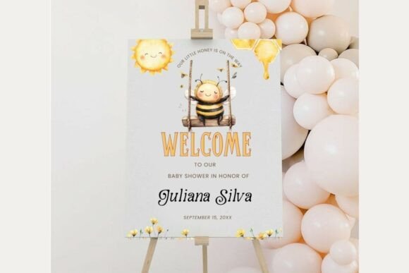 Baby Shower Welcome Sign Template 319