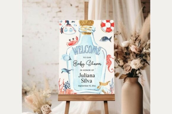 Baby Shower Welcome Sign Template 32