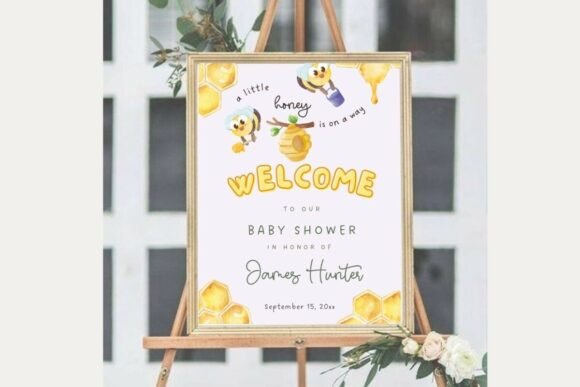 Baby Shower Welcome Sign Template 321