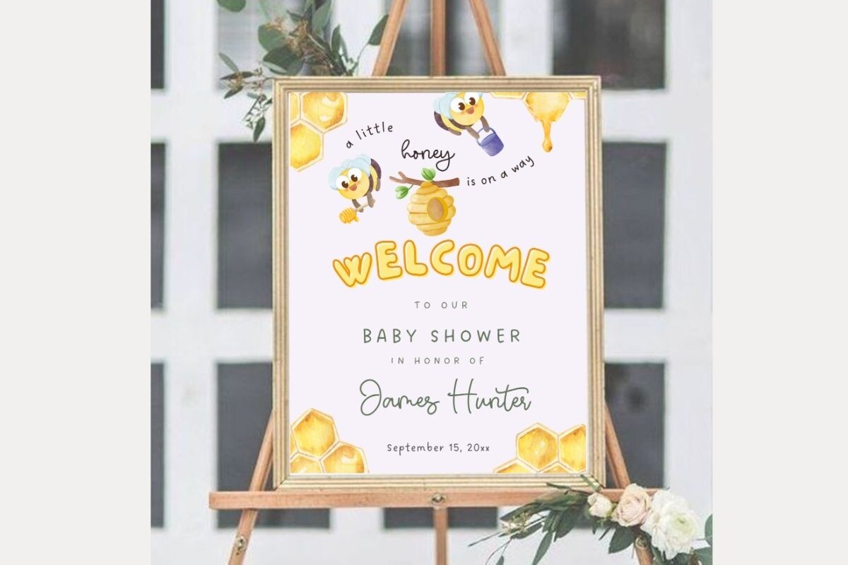 Baby Shower Welcome Sign Template 321