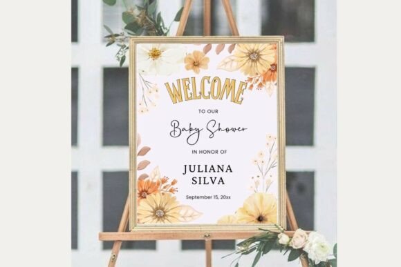 Baby Shower Welcome Sign Template 325