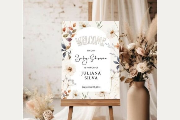 Baby Shower Welcome Sign Template 326