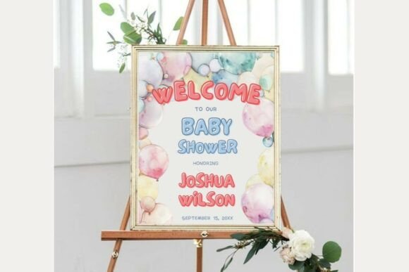 Baby Shower Welcome Sign Template 328