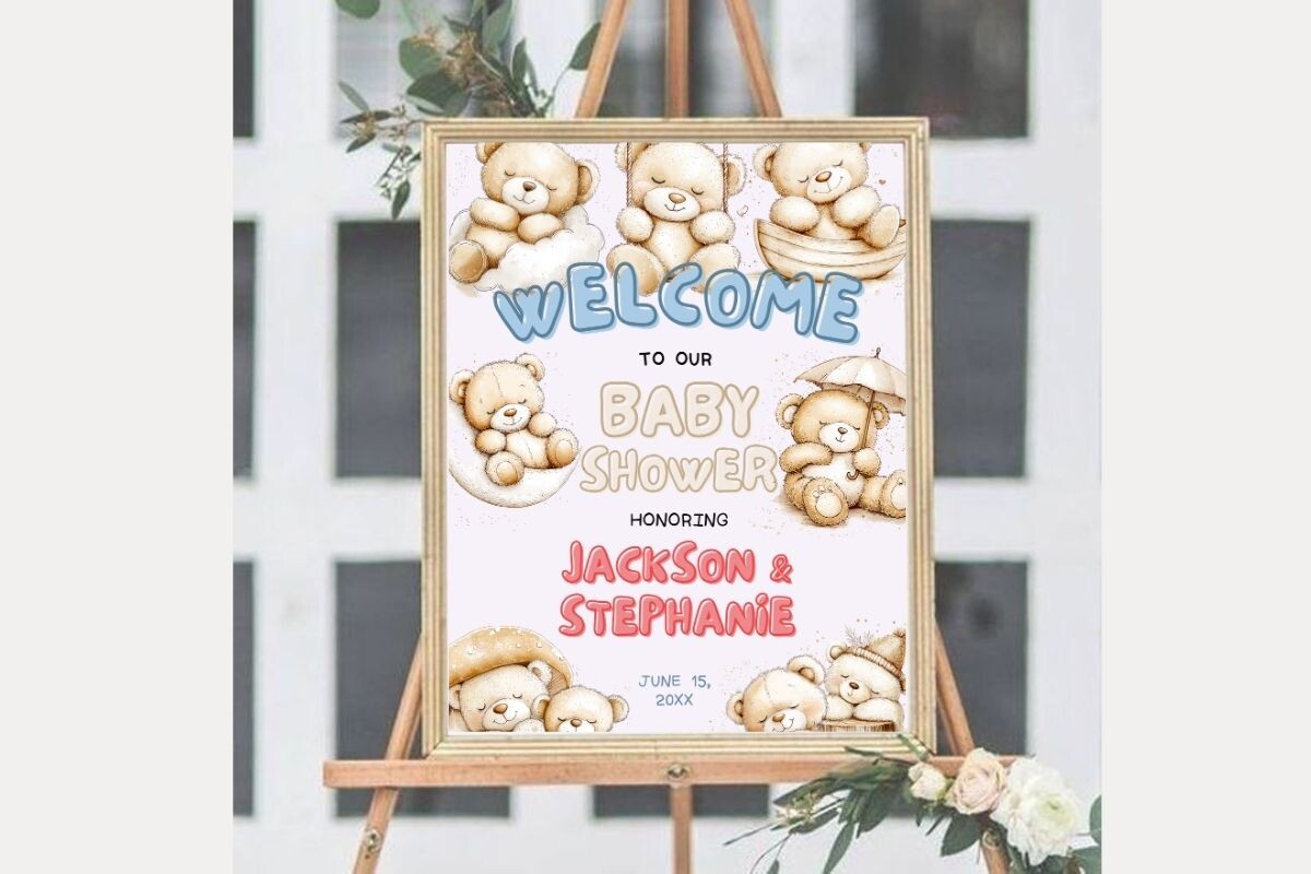 Baby Shower Welcome Sign Template 329
