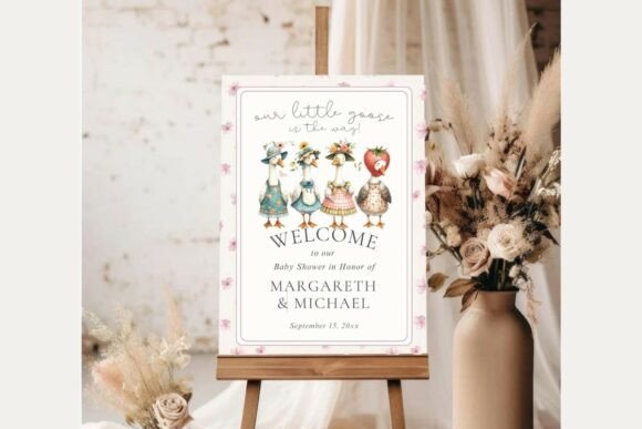 Baby Shower Welcome Sign Template 332