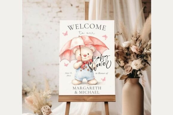 Baby Shower Welcome Sign Template 333