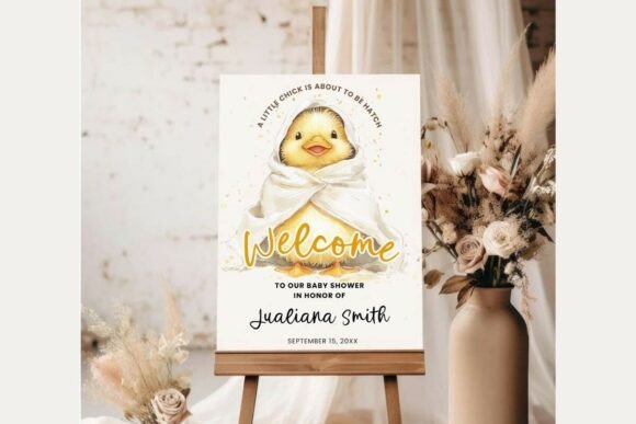 Baby Shower Welcome Sign Template 336