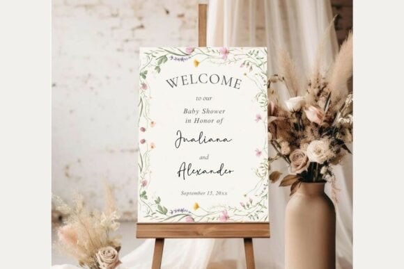 Baby Shower Welcome Sign Template 337