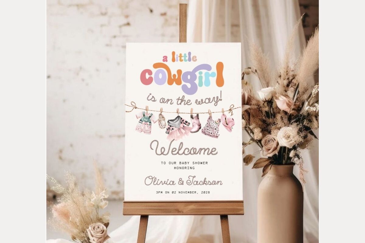 Baby Shower Welcome Sign Template 340