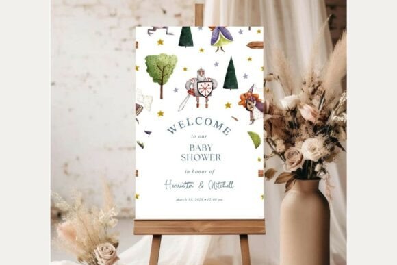 Baby Shower Welcome Sign Template 361