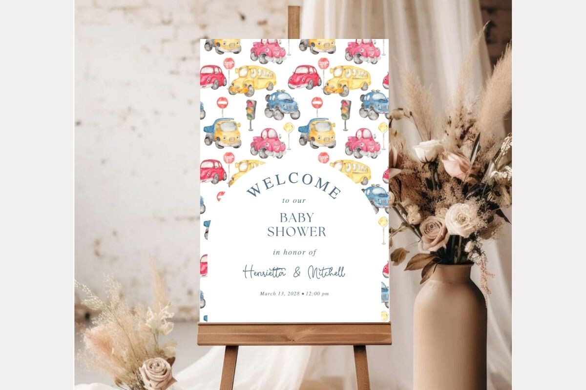 Baby Shower Welcome Sign Template 362