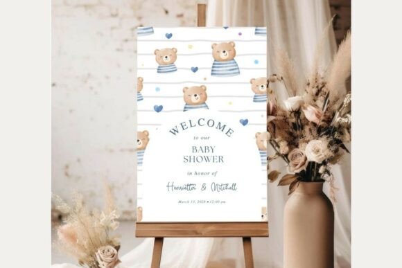 Baby Shower Welcome Sign Template 363