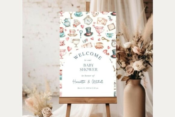 Baby Shower Welcome Sign Template 367