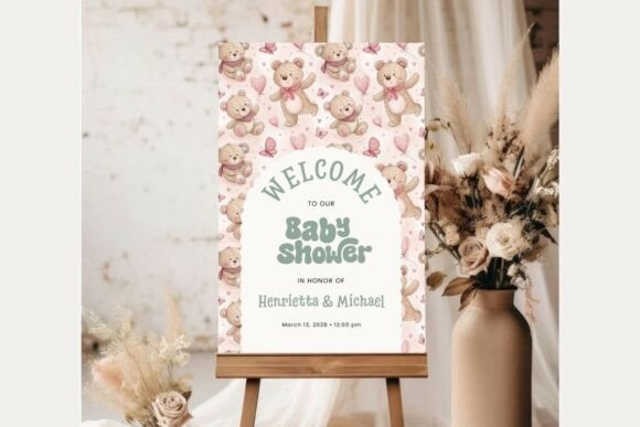 Baby Shower Welcome Sign Template 369
