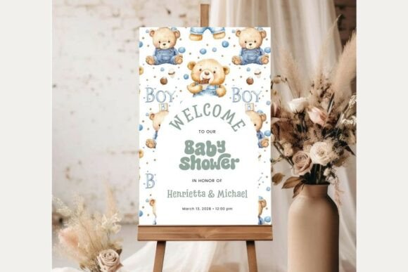 Baby Shower Welcome Sign Template 370