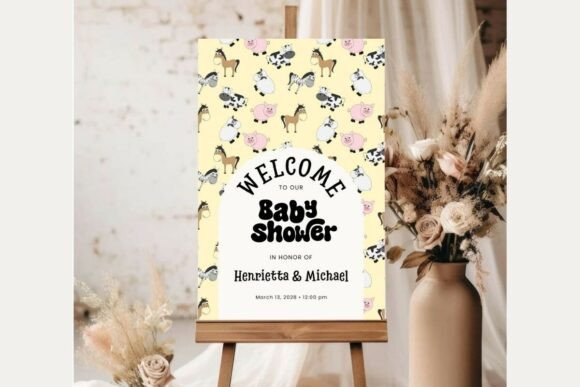 Baby Shower Welcome Sign Template 372