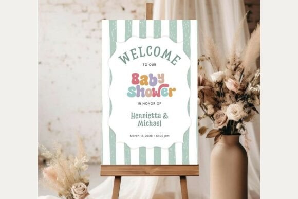 Baby Shower Welcome Sign Template 374