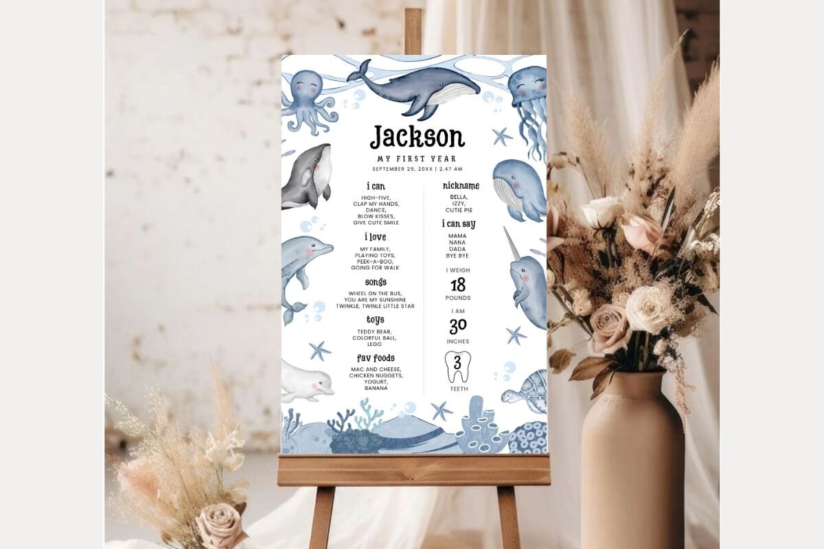 Baby Shower Welcome Sign Template 394