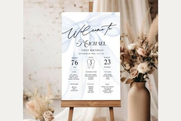 Baby Shower Welcome Sign Template 397