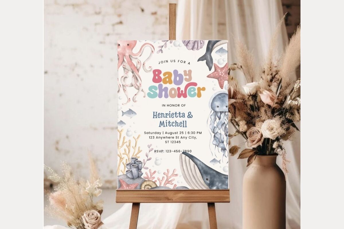 Baby Shower Welcome Sign Template 444